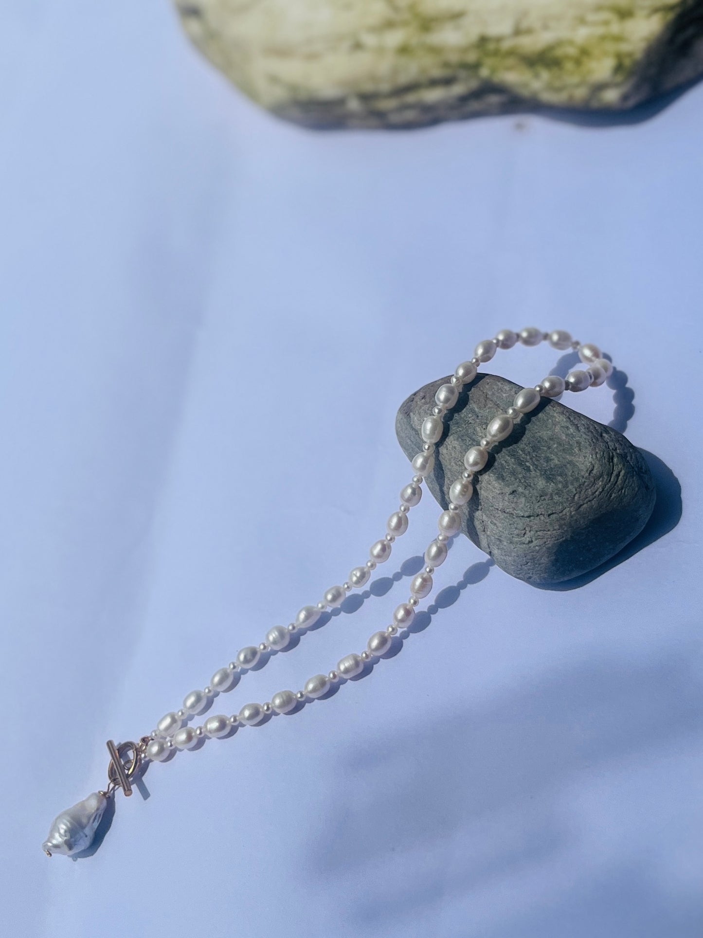 The Clasped Baroque Pearl Necklace