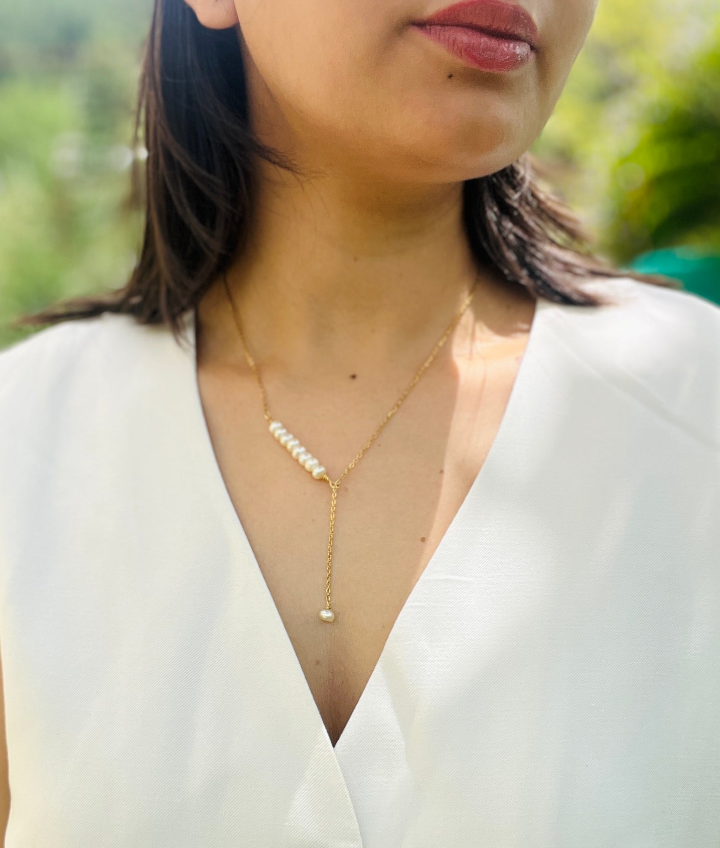 Glide Pearl Necklace