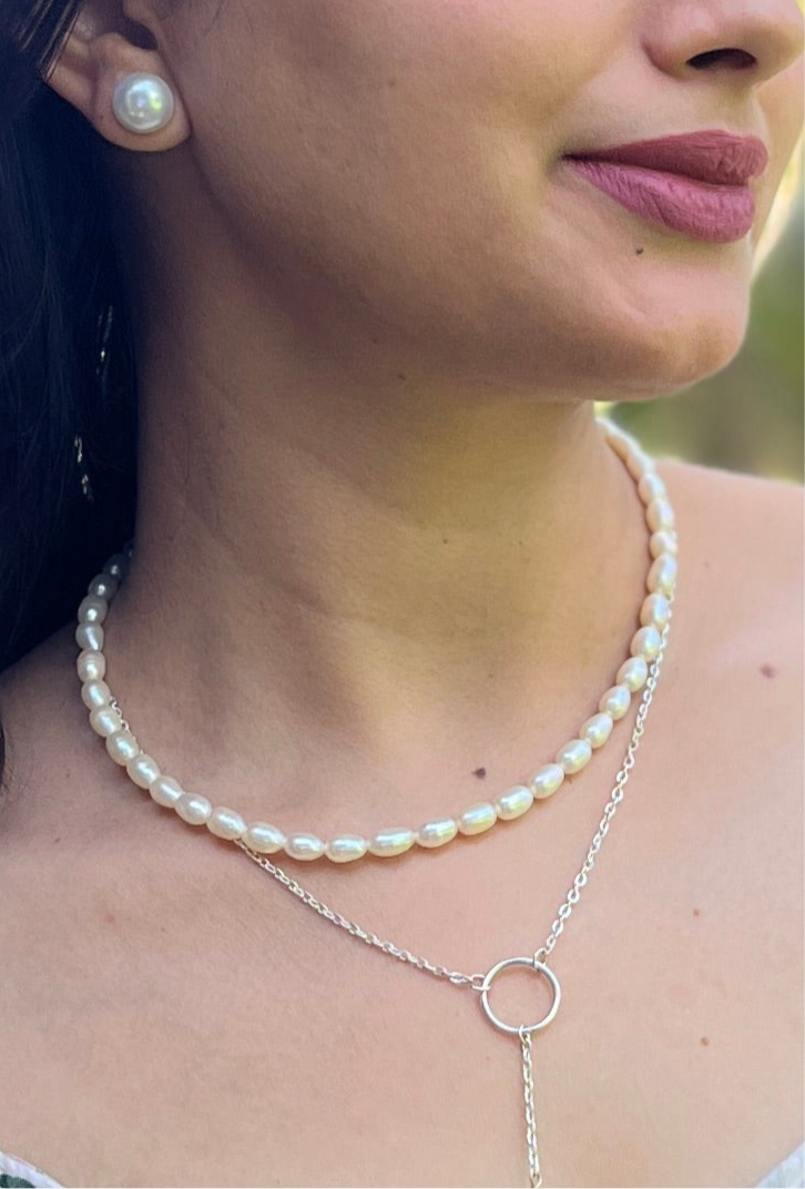 Princess Necklace oval pearls