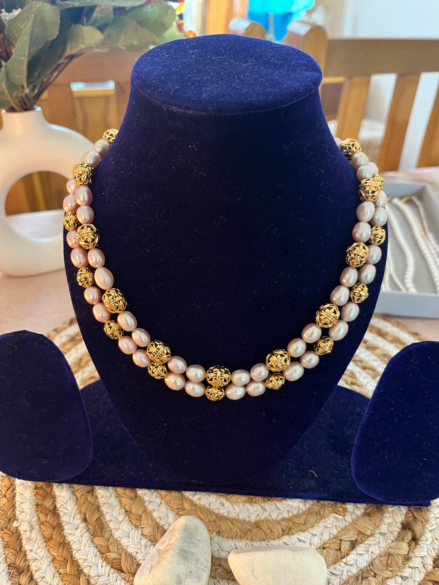 Double Layer Maharani Pearl Necklace