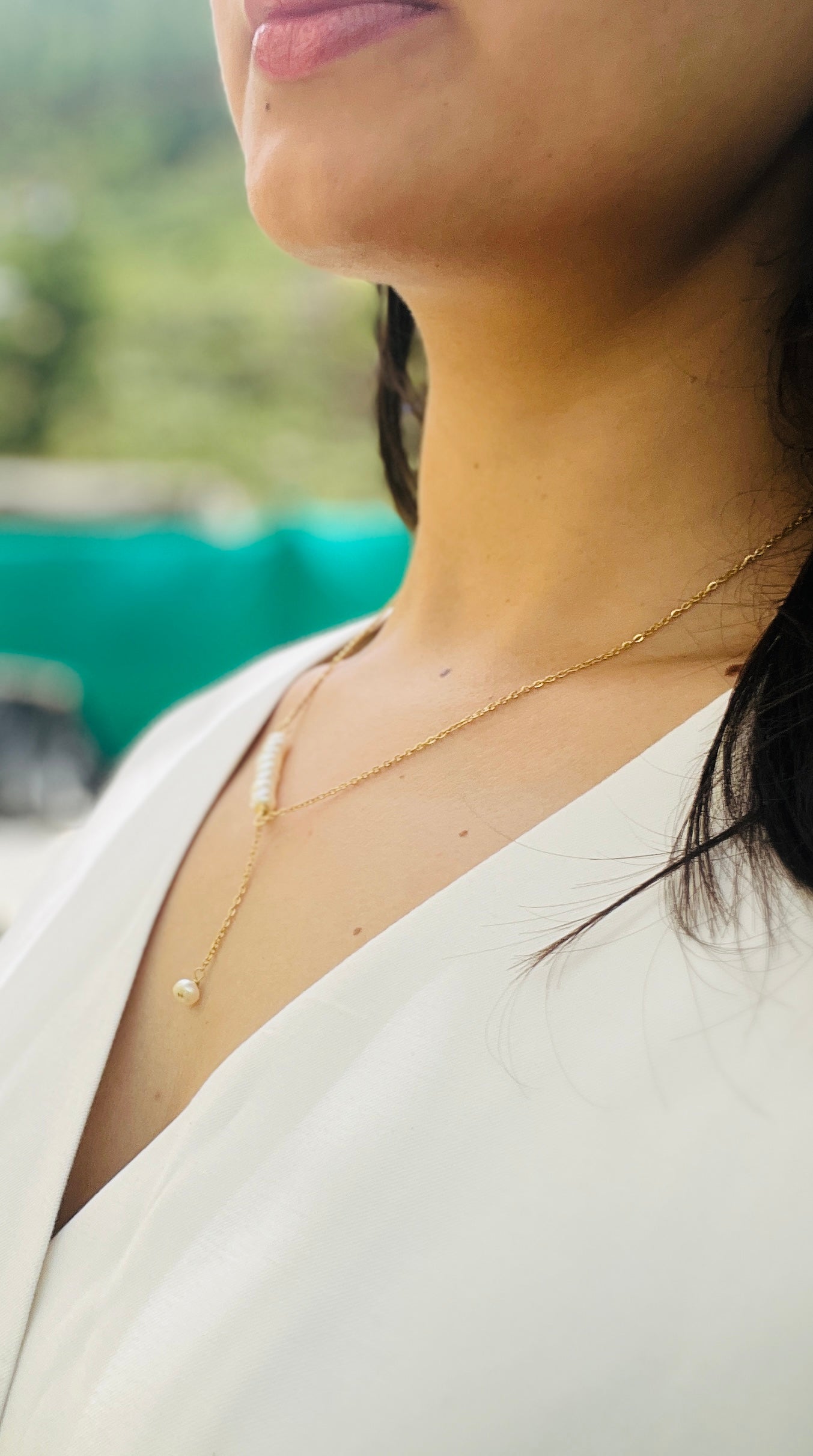 Glide Pearl Necklace