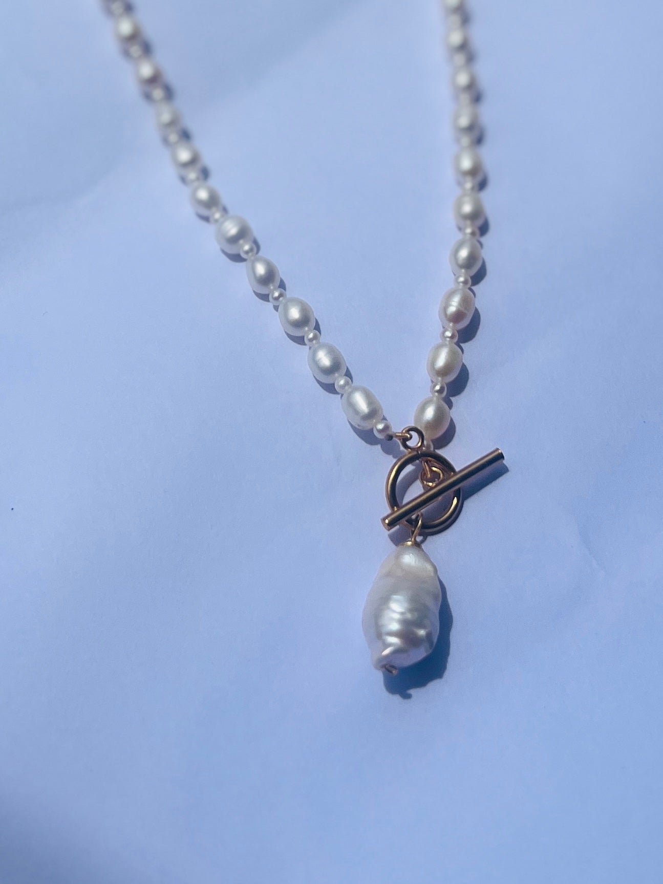 The Clasped Baroque Pearl Necklace