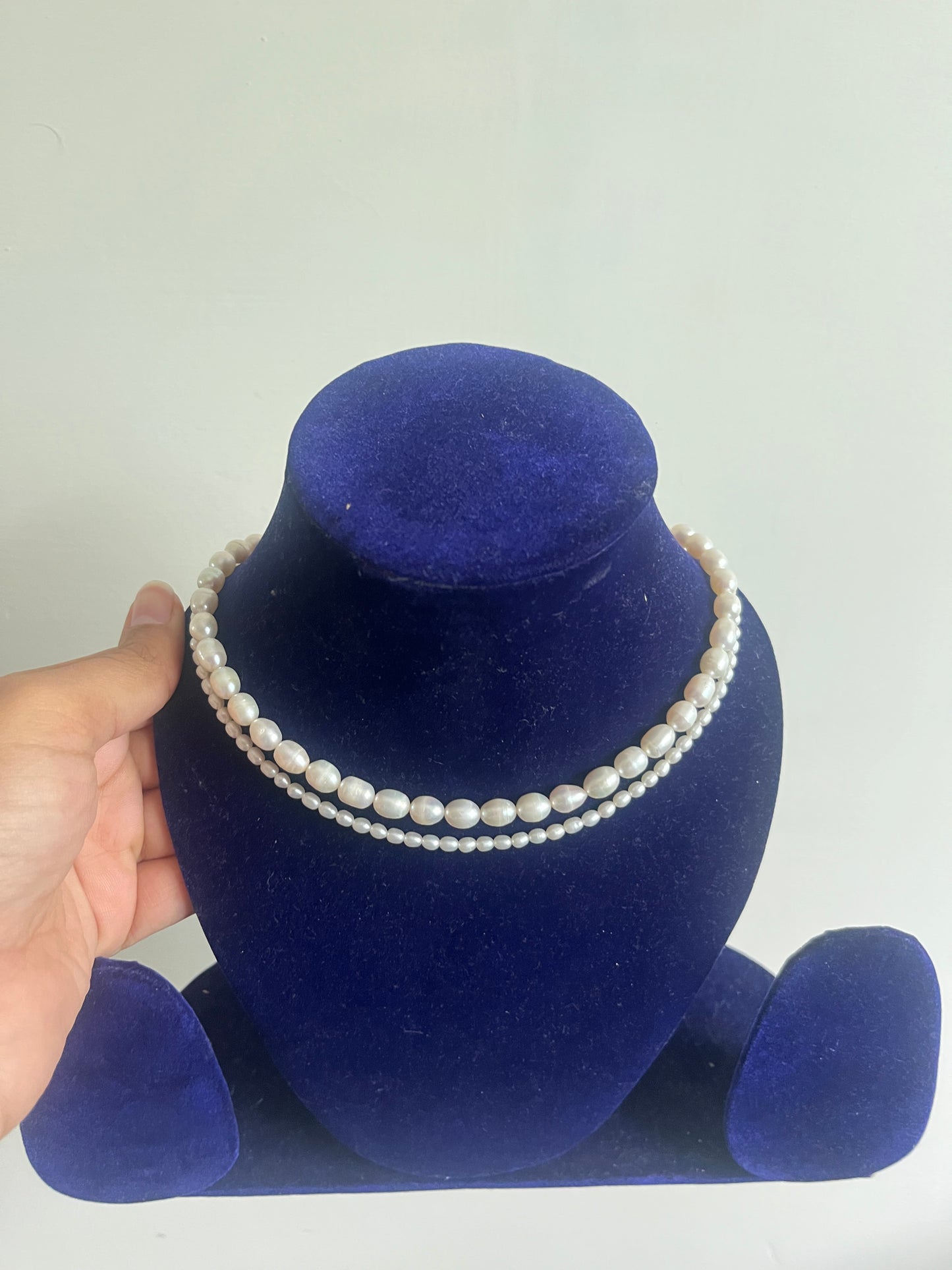 Double Layer Water Pearl Necklace