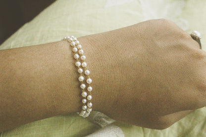 Pearl dew drop bracelet