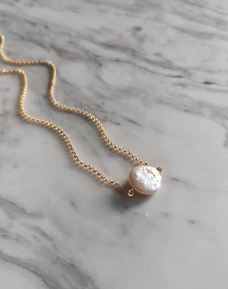Small Coin Pearl Bracelet