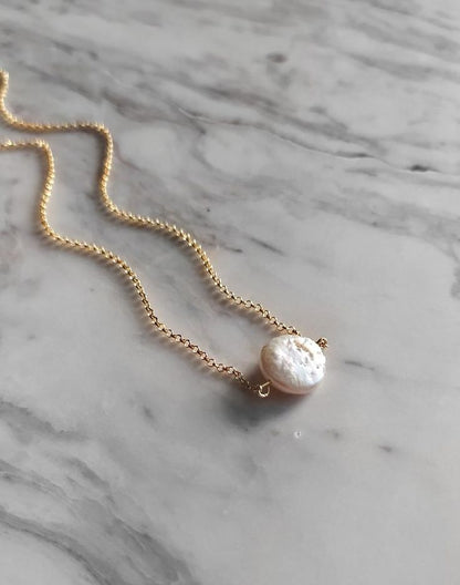Small Coin Pearl Bracelet