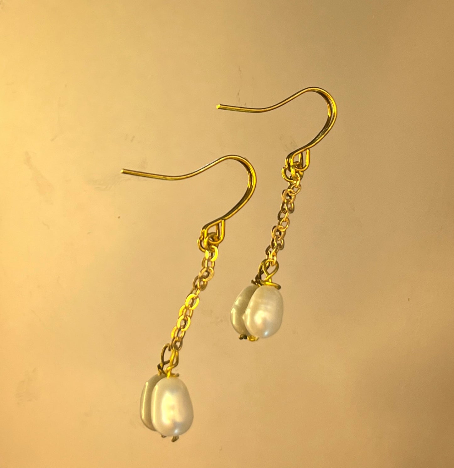 Long Pearl drop Earrings