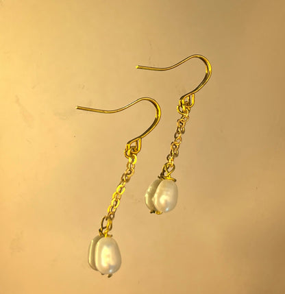 Long Pearl drop Earrings