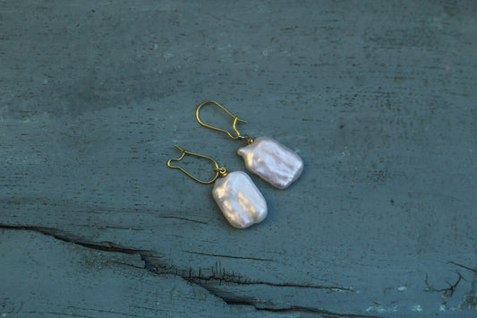 Pearl Stone Drop Earring