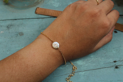 Coin Pearl Bracelet